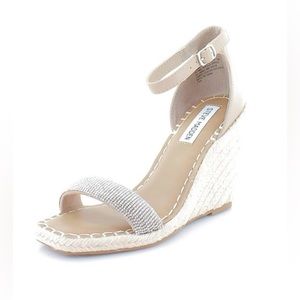 Steve Madden rhinestone and leather sandals